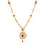 22K Yellow Gold, Ruby & CZ Jewelry Set (98.96gm)