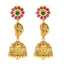 22K Yellow Gold, Emerald & Ruby Temple Jewelry Set (109.2)