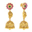 22K Yellow Gold, Emerald & Ruby Temple Jewelry Set (109.2)
