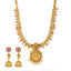 22K Yellow Gold, Emerald & Ruby Temple Jewelry Set (109.2)