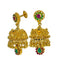 An image of the side and post of the 22K gold earrings from Virani Jewelers.