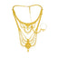 An image showing the 22K Indian gold necklace and nose ring from Virani Jewelers.