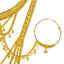 An image of the detail on the 22K gold nose ring from Vriani Jewelers.