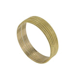 22K Yellow Gold Bangles, Set of 6 W/ Thin Lightly Textured Frame, Size 2.1 - Virani Jewelers |  22K Yellow Gold Bangles, Set of 6 W/ Thin Lightly Textured Frame, Size 2.1 for women. Create an ...