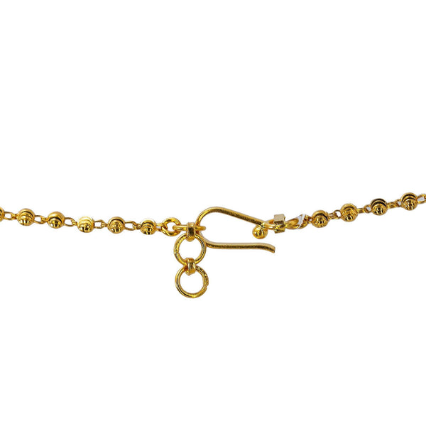 22K Yellow Gold Multi Layered Gemstone Ball Haaram Necklace W/ Rubies, Emeralds, CZ Gemstones & Double Peacock Side Pendants - Virani Jewelers | 



Discover the radiance of long draping necklaces embellished in precious gemstones like this 2...