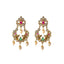 An image of a pair of earrings that are part of an Indian jewelry set from Virani Jewelers