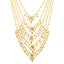 22K Yellow Gold & Multi-Stone Layered Necklace (117.7gm)