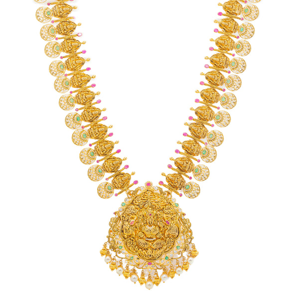 22K Yellow Gold & Multi-Stone Layered Necklace (150.7gm) | 


This 22k yellow gold necklace is full of glamour and culturally beauty. The colorful emeralds,...