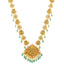 22K Yellow Gold & Multi-Stone Temple Necklace (103.3gm)