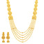 22K Yellow Gold Beaded Necklace Set (116.5gm)