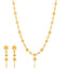 22K Yellow Gold Beaded Necklace Set (96gm)