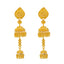22K Yellow Gold Jhumki Jewelry Set (80.5gm)