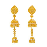 22K Yellow Gold Jhumki Jewelry Set (80.5gm) | 


This 22k gold jhumki earring and necklace set  uses beaded details to add an elegant and ladyl...