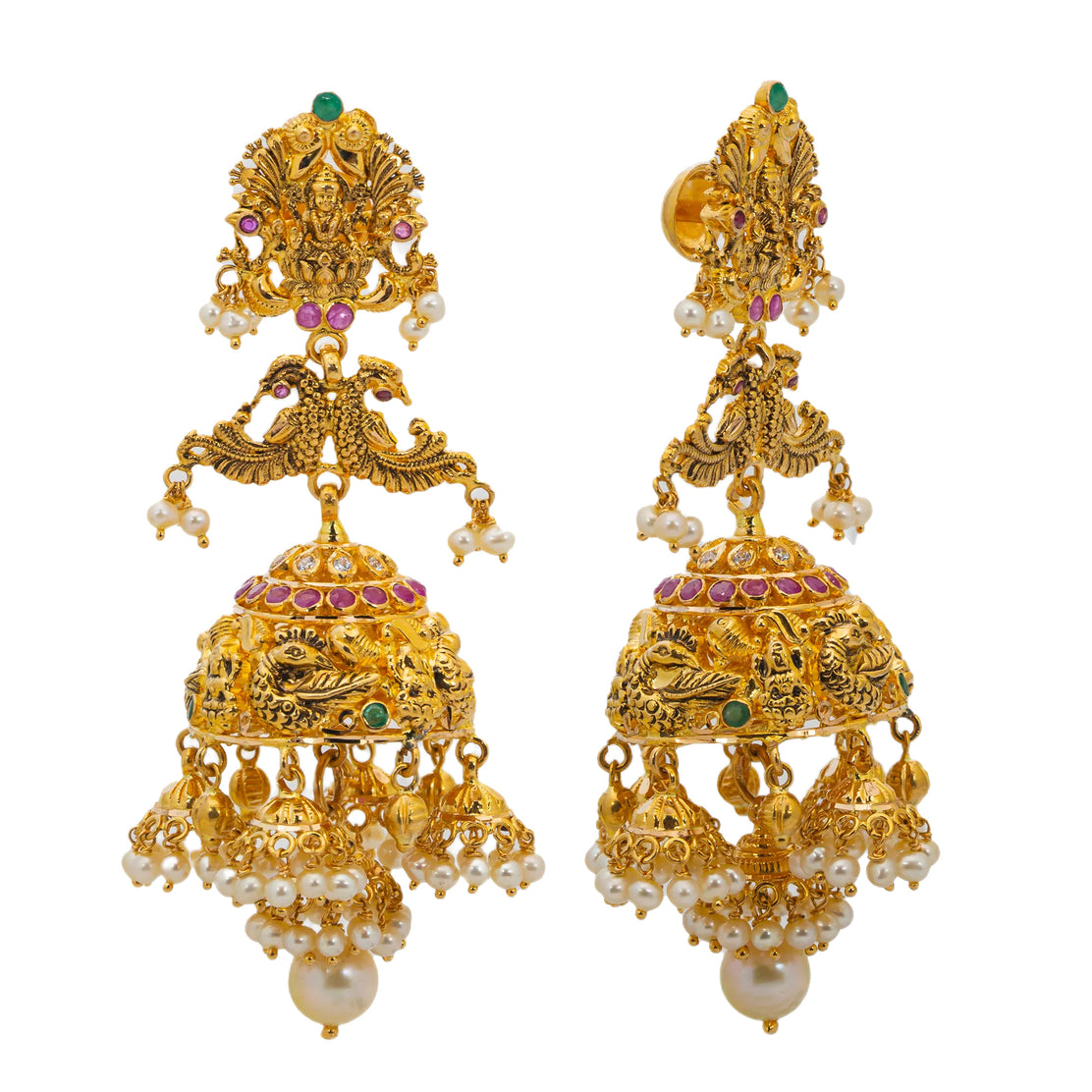 Buy Temple Earrings Gold for Women Online from India's Luxury Jewellery  Designers 2024