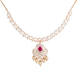 18K Rose Gold NecklaceSet w/ 2.93ct Diamonds, Pearls, & Gems(33.5gm) | 


The feminine design and style of this 18k gold and diamond necklace will flatter the neck of a...