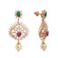 18K Rose Gold Necklace Set w/ 4.42ct Diamonds & Gems (52.9gm)