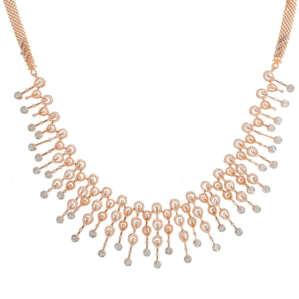 18K Rose Gold Necklace Set w/ 3.13ct Diamonds (59.4gm) | 


This breathtakingly beautiful 18k gold and diamond jewelry set will add an alluring sense of s...
