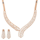18K Rose Gold Necklace Set w/ 3.88ct Diamonds (37.5gm) | 


The artistic design of this 18k rose gold and diamond necklace set makes it perfect for formal...