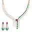 18K Rose Gold Necklace Set w/ 1.38ct Diamonds & Gems (55gm)