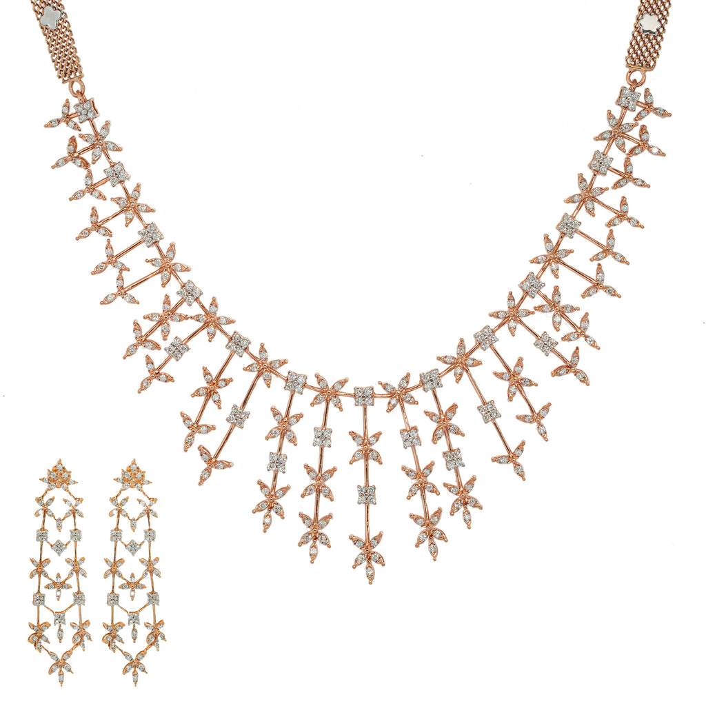 18K Rose Gold Necklace w/ 3.26ct Diamonds (38.2gm) | 


With it's gorgeous assembly of diamond, this 18k rose gold necklace boasts a unique design tha...