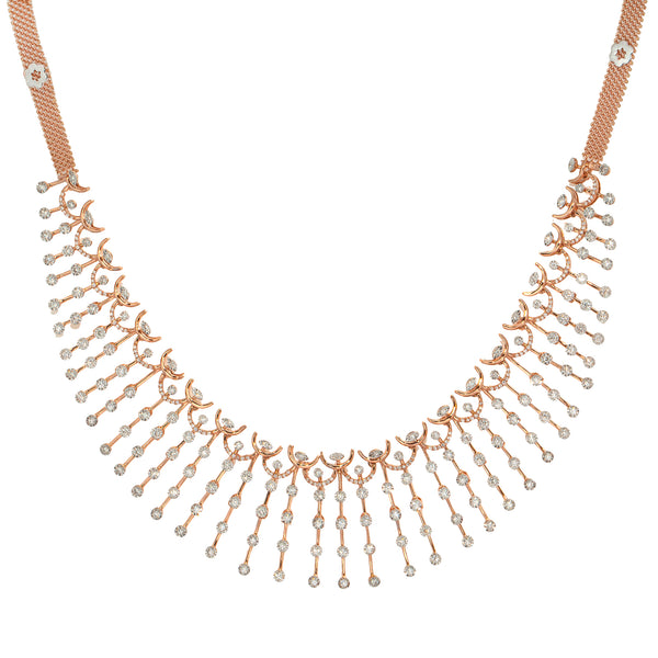 18K Rose Gold Necklace w/ 2.27ct Diamonds (38.2gm) | 


This stunningly gorgeous 18k gold and diamond necklace will add an alluring shimmer to any ens...