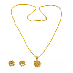 Uncut Diamond Necklace, Earrings and Ring Set - Virani Jewelers