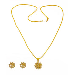 Uncut Diamond Necklace, Earrings and Ring Set - Virani Jewelers