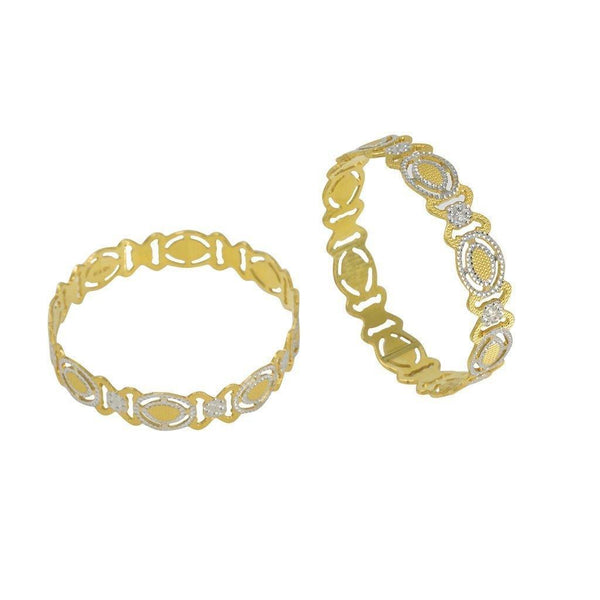 22K Gold 2 Piece Bangles - Virani Jewelers | 22K Gold 2 Piece Bangles
62x12mm