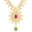 22K Yellow Gold, Gemstone, & CZ Necklace (96.2gm)