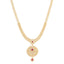 22K Yellow Gold, Ruby & CZ Necklace (95.4gm)