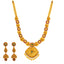 22K Yellow Gold, Emerald & Ruby Jewelry Set (106.2gm)