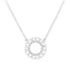 0.26ct 14k White Gold Diamond Circle Baguette Pendant - Virani Jewelers