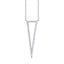 0.20ct 14k White Gold Diamond Triangle Necklace - Virani Jewelers