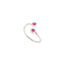 0.2 CT Diamond Finger Ring with Center Ruby Stone - Virani Jewelers