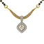 18K Multi-Tone Gold & Diamond Pendant Mangalsutra Necklace - Virani Jewelers