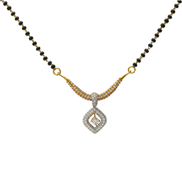 18K Multi-Tone Gold & Diamond Pendant Mangalsutra Necklace - Virani Jewelers | 
The 18K Multi-Tone Gold & Diamond Pendant Mangalsutra Necklace is one that any new bride wou...