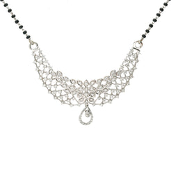 18K White Gold & Diamond Oishi Mangalsutra Necklace - Virani Jewelers