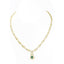 18K Multi Tone Gold Diamond Earring & Necklace Set W/ VVS Diamonds & Changeable Ruby & Emerald on Pear Shaped Pendant - Virani Jewelers