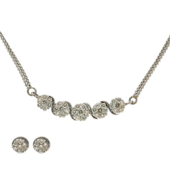 18K White Gold & Diamond Simple Jewelry Set - Virani Jewelers