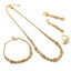 18K Multi Tone Gold Jewelry Set W/ Textured Bead Balls & Hour Glass Accents - Virani Jewelers