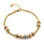 18K Multi Tone Gold Jewelry Set W/ Hammered Bead Balls & Hour Glass Bead Accents - Virani Jewelers