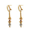 18K Multi Tone Gold Jewelry Set W/ Hammered Bead Balls & Hour Glass Bead Accents - Virani Jewelers