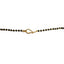 18K Yellow Gold Mangalsutra W/ White Gold Diamond Smile Pendant - Virani Jewelers