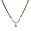 18K Yellow Gold Mangalsutra Chain W/ White Gold Diamond Pear Shaped Pendant - Virani Jewelers