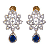 18K Gold Diamond Jewelry Set (40.2gm) | 
Add a decadent layer of shimmer and shine to your ears and neck with this magnificent 18 karat g...