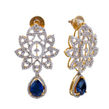 18K Gold Diamond Jewelry Set (40.2gm) | 
Add a decadent layer of shimmer and shine to your ears and neck with this magnificent 18 karat g...