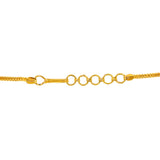 18K Gold Diamond Jewelry Set (40.2gm) | 
Add a decadent layer of shimmer and shine to your ears and neck with this magnificent 18 karat g...