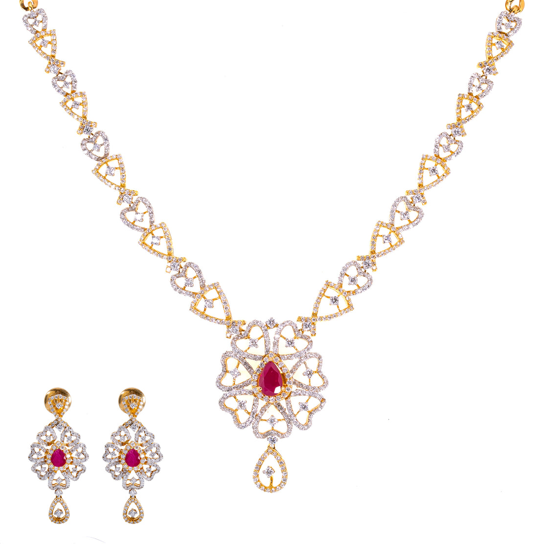 18k gold set jewelry discount