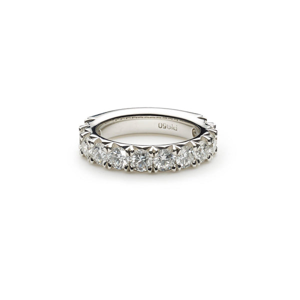 14K White Gold Diamond Wedding Band W/ 3.45ct VS-SI Diamonds & Shared Prong Setting - Virani Jewelers | 


If grandeur is on the menu for your wedding day, select a complementary wedding band for your ...