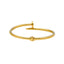 21K Yellow Gold Nail Bangle (12.4gm)